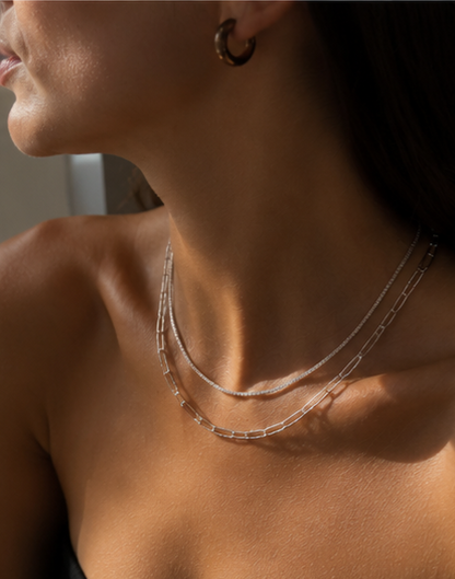 Dual Neck Set — Tennis & Paperclip