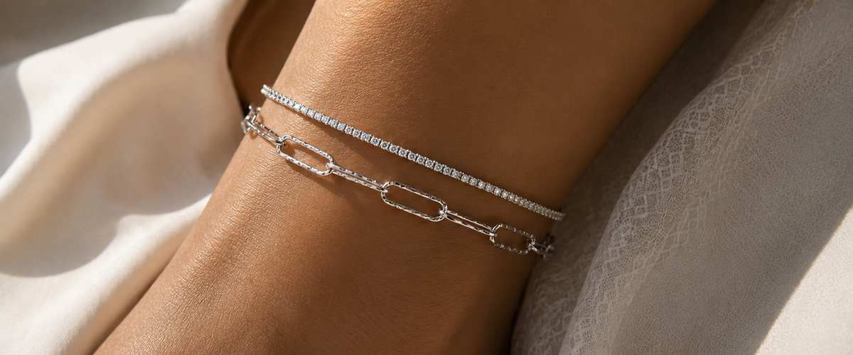 Dual Wrist Set — Tennis & Paperclip